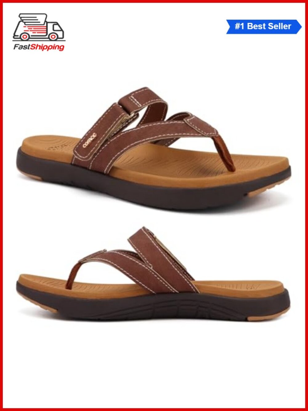 Womens Orthopedic Flip Flops Arch Support Yoga Walking Thong Sandals